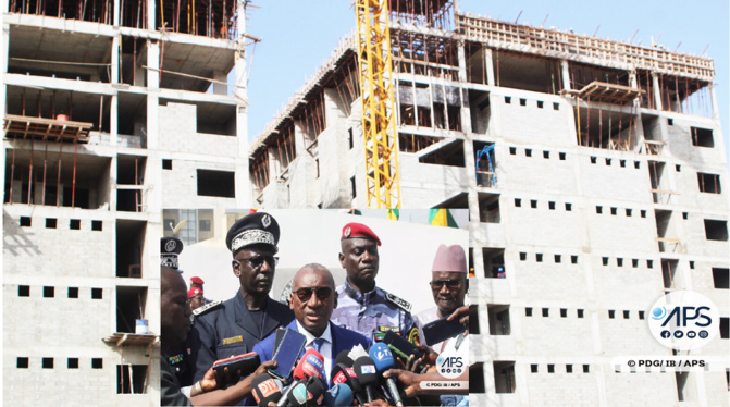 En visite au Camp Abdou-Diassé : Sidiki Kaba juge ‘’satisfaisante’’ l’évolution de la construction des logements
