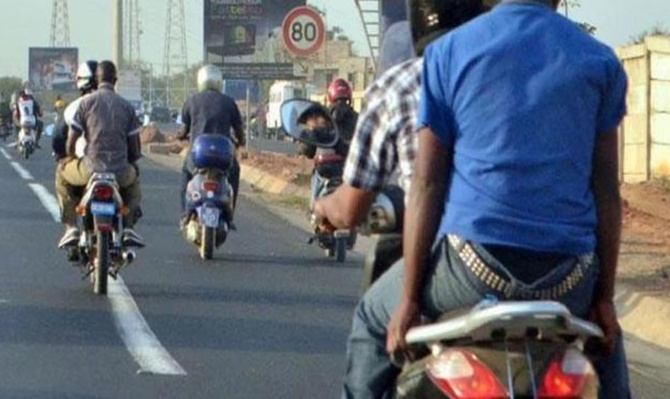 La circulation des motos interdite à Dakar, ce jour