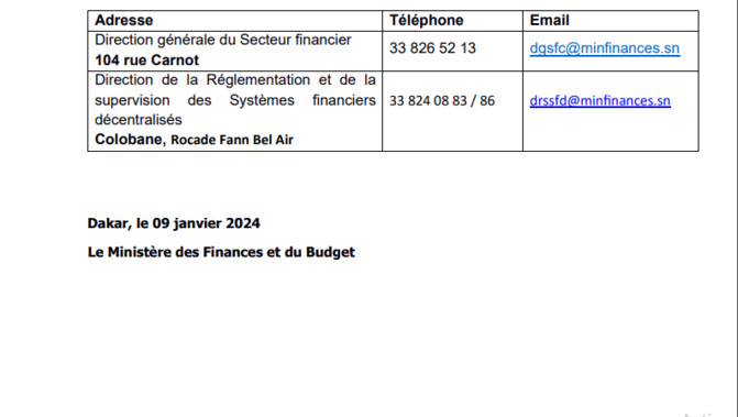 Banques en ligne « Ouest Crédit » et « SénéPrêt »: Le Ministre des Finances et du Budget, alerte sur les pratiques de ces structures