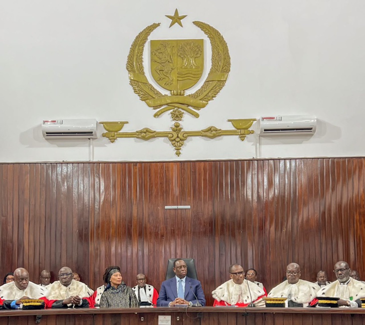  Photos / Rentrée solennelle des Cours et Tribunaux: Le Président Macky Sall lors de la cérémonie