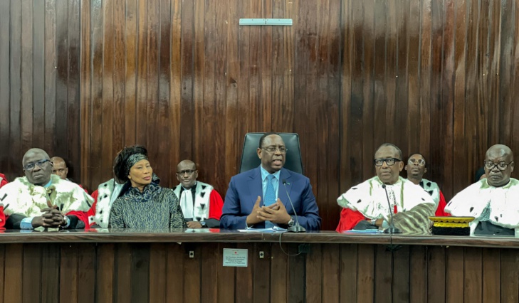  Photos / Rentrée solennelle des Cours et Tribunaux: Le Président Macky Sall lors de la cérémonie