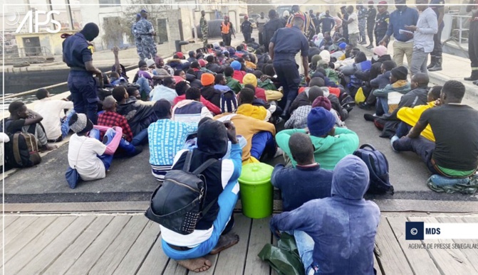 Migration Clandestine :  Une pirogue transportant 154 candidats interceptée par la Marine sénégalaise
