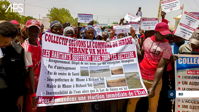 Manifestation à Mbane sur le foncier : Un collectif marche contre l’accaparement des terres