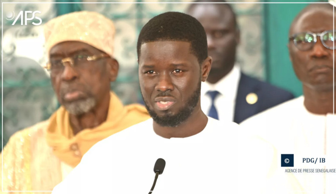 Tabaski-Message :  Le Président Bassirou Diomaye Faye se réjouit du climat de paix et de concorde
