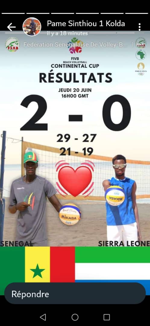 Beach Volley: Tournoi qualificatif pour les Jeux Olympiques Paris 2024