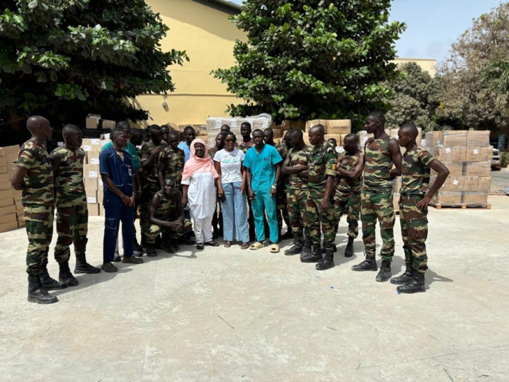 Photos+ Video/ Un acte de générosité humanitaire: APROFEV soutient l'Hôpital Militaire de Ouakam