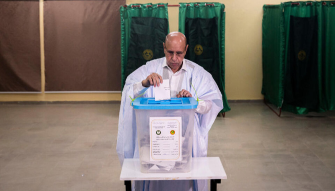 Présidentielle en Mauritanie : Le président sortant Mohamed Ould Ghazouani en tête, son principal rival conteste