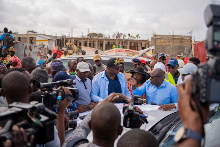 Photos / Littoral: Visite du Ministre Moussa Balla Fofana sur l’axe Guediawaye-Malika