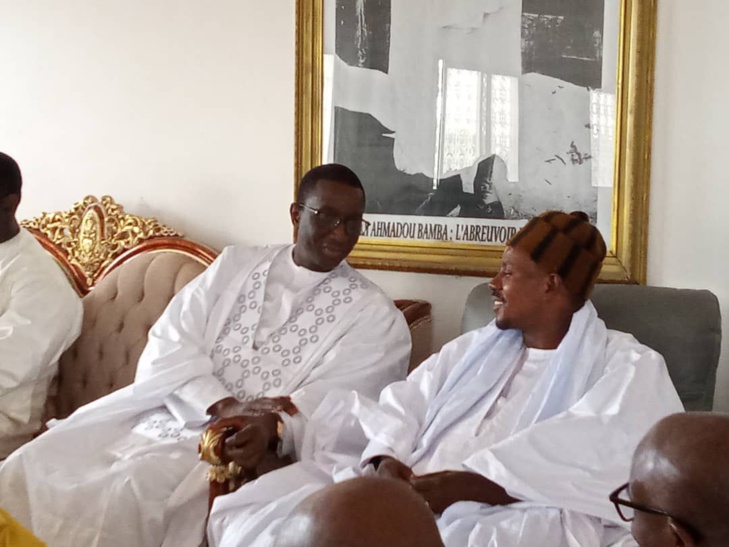 Photos/ Touba : L'ancien PM Amadou Ba reçu par Serigne Mountakha et Serigne Bass Abdou Khadre