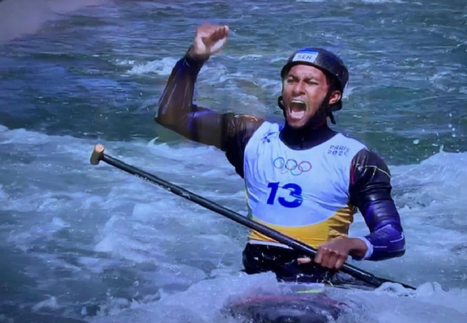 JO Paris 2024 : Le Sénégalais Yves Bourhis en finale du canoë-kayak slalom