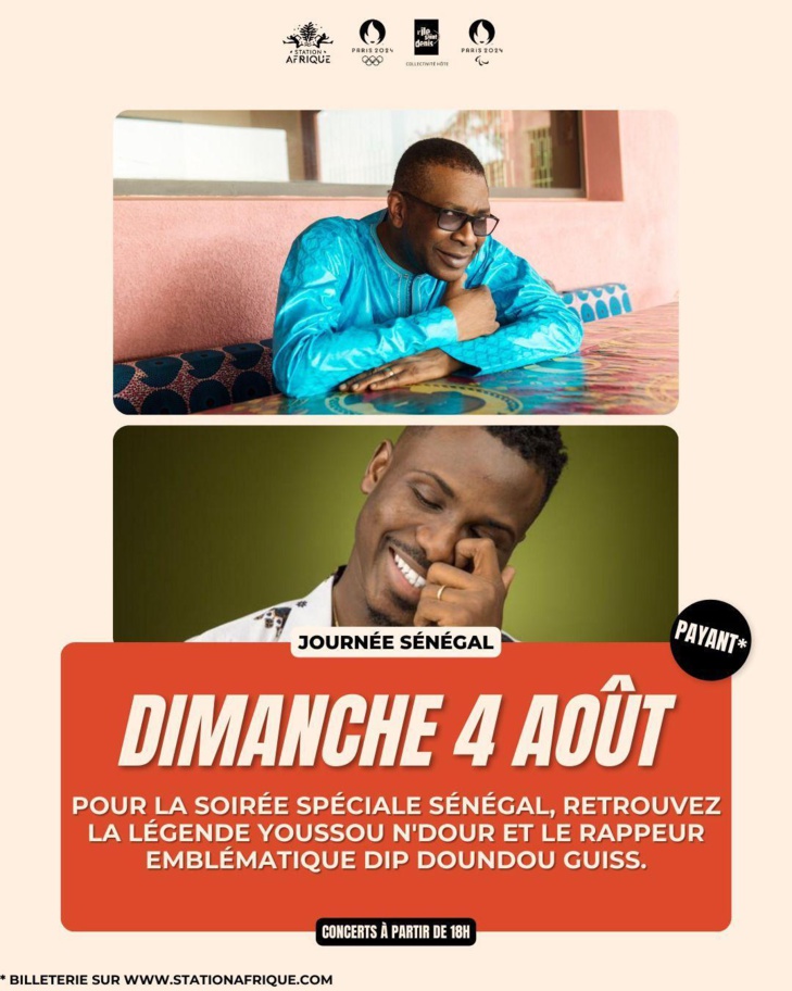 JO 2024: Soirée spéciale Sénégal à Paris, avec Youssou Ndour et Dip Doundou Guiss, ce dimanche