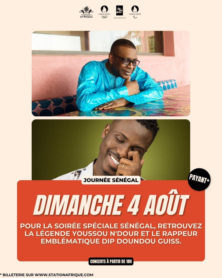 JO 2024: Soirée spéciale Sénégal à Paris, avec Youssou Ndour et Dip Doundou Guiss, dimanche