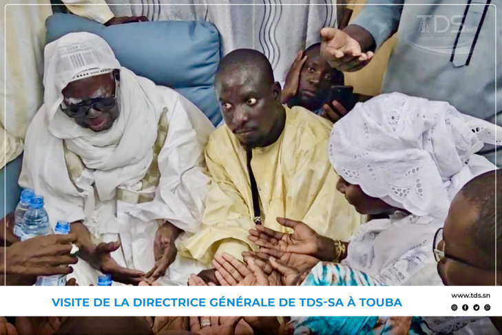 Photos/ Grand Magal de Touba : Dr Aminata Sarr Malick Ndiaye, DG de TDS-SA, reçue par le Khalife général des Mourides, Serigne Mountakha Mbacké