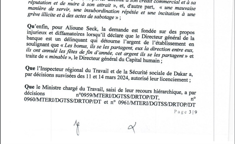 Demande de Réintégration des délégués licenciés de la Cbao Attijariwafa banq SA: La Cour suprême vient de casser la décision du ministre