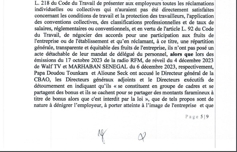 Demande de Réintégration des délégués licenciés de la Cbao Attijariwafa banq SA: La Cour suprême vient de casser la décision du ministre