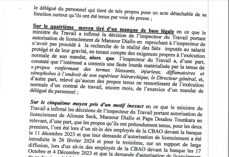 Demande de Réintégration des délégués licenciés de la Cbao Attijariwafa banq SA: La Cour suprême vient de casser la décision du ministre