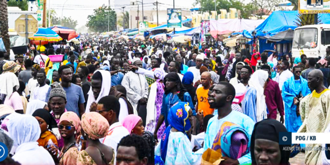 Magal : forte affluence de pèlerins à la grande mosquée de Touba