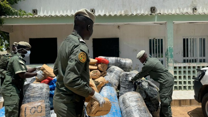 Djifère: 845 kg de chanvre indien saisis par la Brigade fluviomaritime des Douanes de Fimela (Photos)