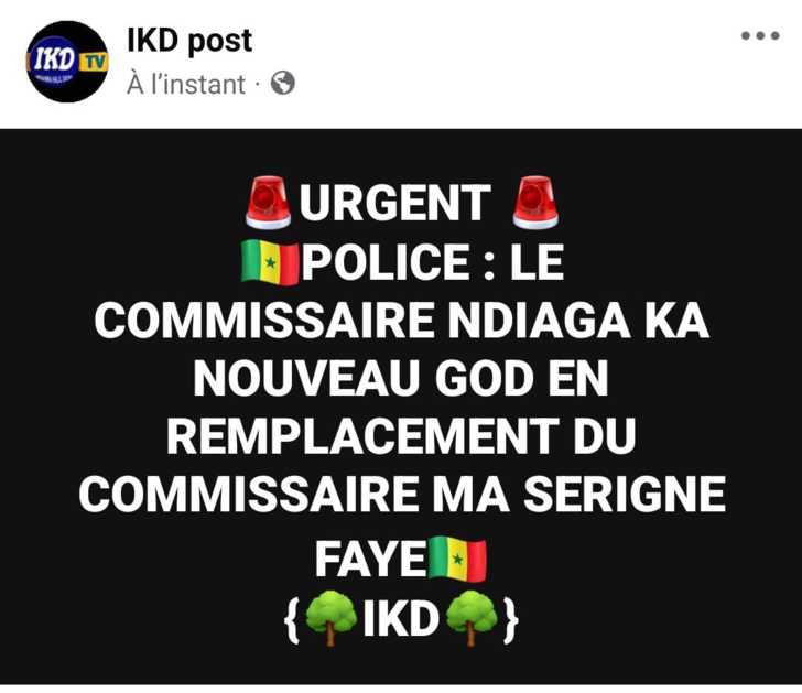 Police : Commissaire Ndiaga Ka, Nouveau God