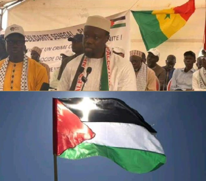 Manifestation de soutien : Face à l’hypocrisie mondiale, Ousmane Sonko exhorte les nations à une action concrète pour la Palestine