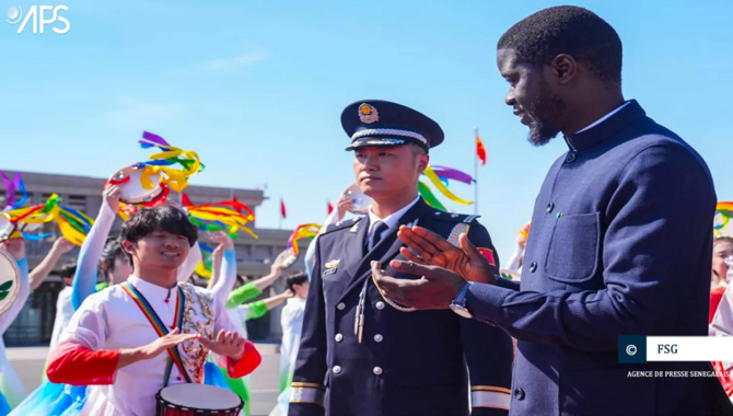 Coopération Sénégal-Chine :  Les images de l’arrivée du président Bassirou Diomaye Faye à Beijing