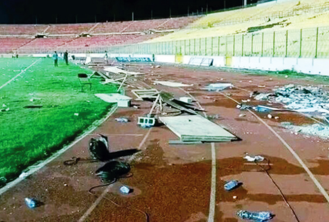 Sport- Saccage de son stade après sa défaite :  Le Ghana risque de lourdes sanctions de la Caf