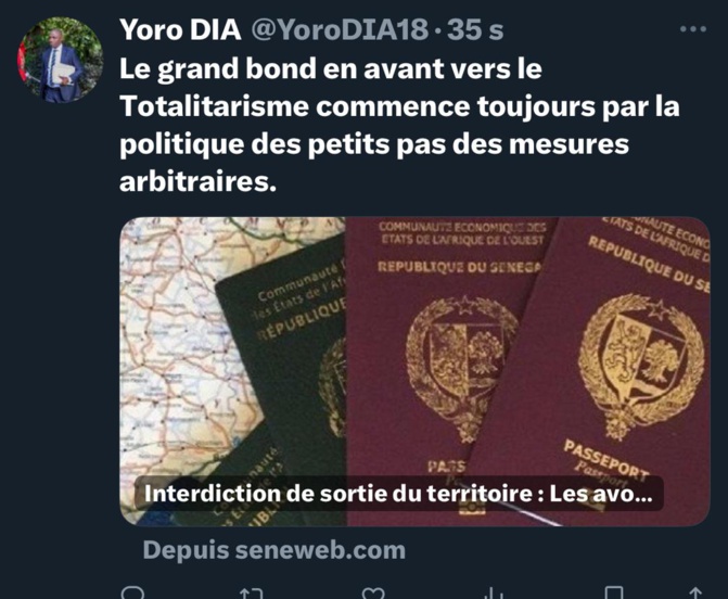 Dr. Yoro Dia, ancien Ministre : « Le complexe du blanc demeure malgré le vernis idéologique du souverainisme, qui cache un profond complexe d’infériorité »