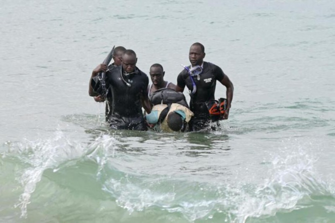 Mbour : Le bilan macabre du chavirement de la pirogue d’émigrés clandestins, passe de 4 à neuf morts