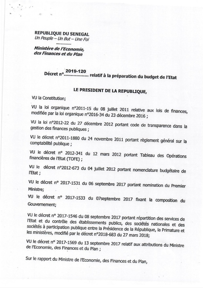 Réponse au journaliste de Walf TV : Cheikh Diba exonéré de toute responsabilité sur les chiffres – Preuve par décret