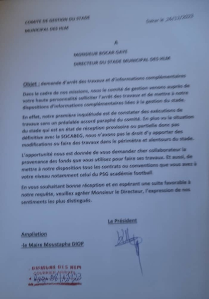 Gestion nébuleuse du stade des HLM: Des populations dénoncent une mauvaise et une absence de transparence