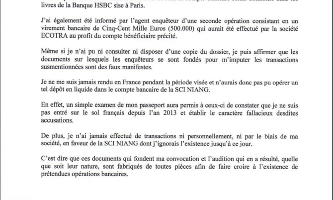 Accusé d’avoir déposé plus de 2 millions d’Euros au profit d’une société privée : Abdoulaye Sylla Ecotra porte plainte contre X, pour faux et usage de faux en écritures privées de banque