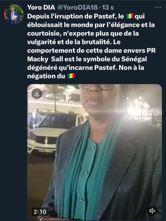 Dr. Yoro Dia, ancien Ministre : « Depuis l’irruption du Pastef, le Sénégal n’exporte plus que de la vulgarité et de la brutalité »