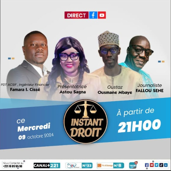 « Instant Droit » sur Leral Tv, ce mercredi : Astou Sagna et ses invités en débat sur « les mauvaises pratiques des banques au Sénégal »