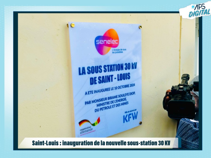 Photos / Saint-Louis : Birame Soulèye Diop a inauguré une nouvelle sous-station de 30 KV