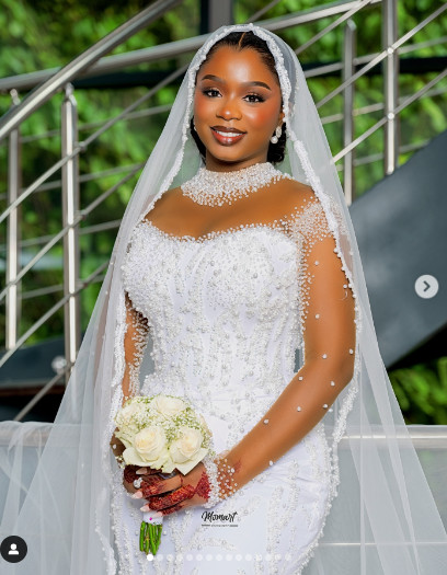 Mariage avec Bril Fight: admirez la magnifique robe de Dieyna Baldé (Photos)