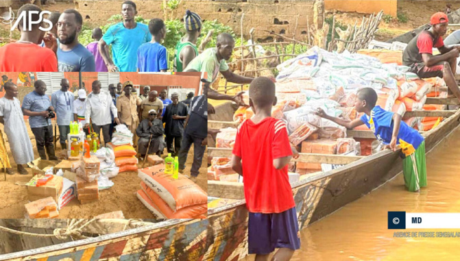 Impactés par le débordement du Fleuve Sénégal : Des vivres remis aux habitants de Ballou