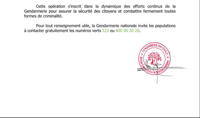 Arrestation du meurtrier présumé de la dame Ndeye Codou SARR : Les explications détaillées de la gendarmerie nationale