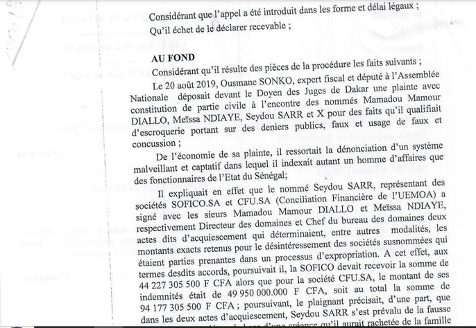 Tahirou Sarr et consorts sur l’affaire des 94 milliards de FCfa