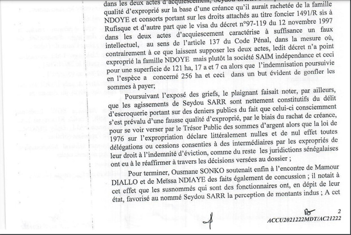 Tahirou Sarr et consorts sur l’affaire des 94 milliards de FCfa