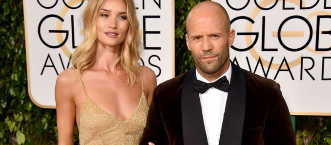 Jason Statham et Rosie Hunting­ton-White­ley fian­cés