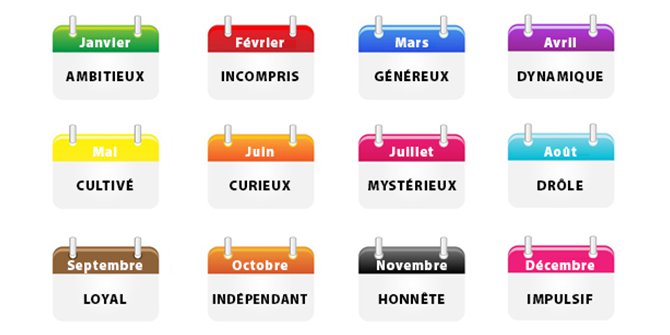 Vous l'ignorez peut-être, mais votre mois de naissance en dit beaucoup sur votre caractère et votre personnalité ! Découvrez-le ici...