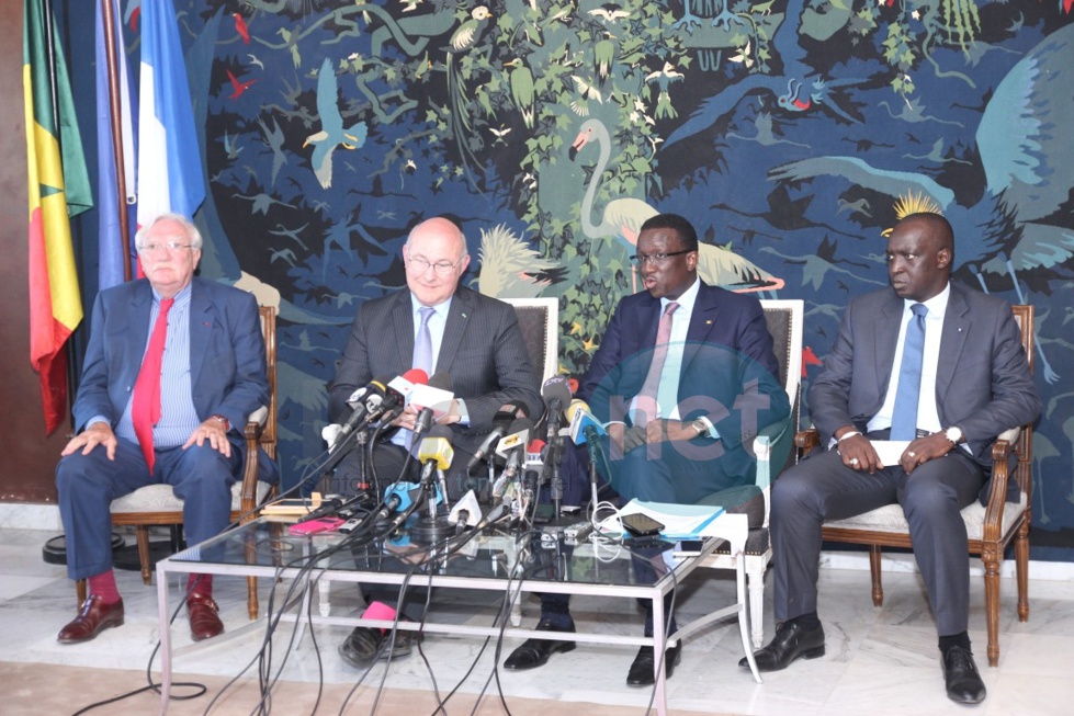 Les images de la conférence de presse du ministre français des Finances au Sénégal