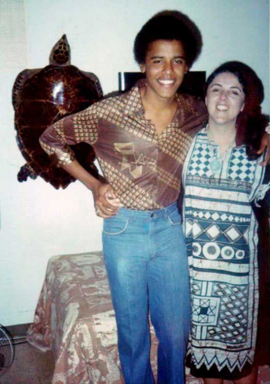 Barrack Obama et sa mère