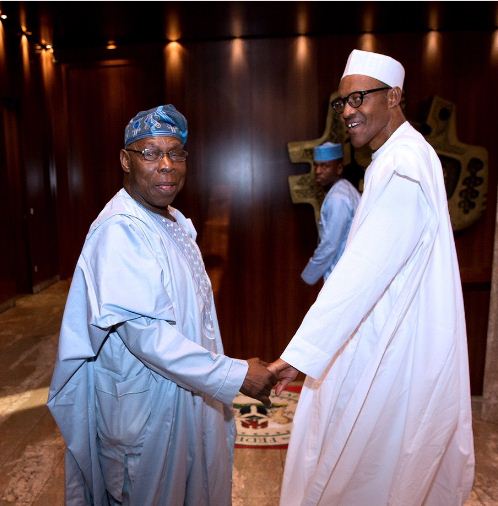 Nigéria, rencontre entre l'ancien et l'actuel président : Olesegun Obasanjo et Muhamadu Buhari