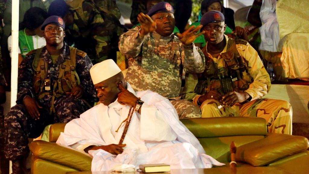 Yahya Jammeh, ici lors d'un rassemblement à Banjul le 29 novembre 2016. © REUTERS/Thierry Gouegnon