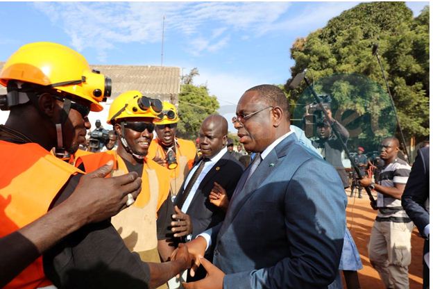 lancement des travaux Ter par le présidnt Macky Sall