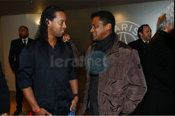 Photos: Ronaldinho et Pep Guardiola au Parc des Princes, ce dimanche pour la rencontre PSG vs Monaco