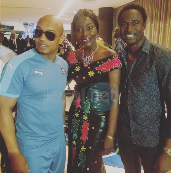 Photos: Coumba Gawlo, EL Hadji Diouf, Fadiga et Aboubakry Bâ à Libreville pour la finale de la CAN 2017