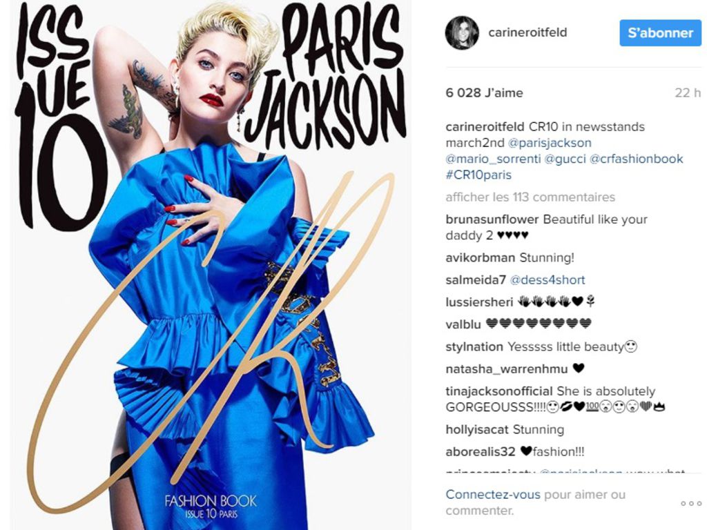 Photos-Paris Jackson, ultra sexy et glamour, décroche sa première couverture mode