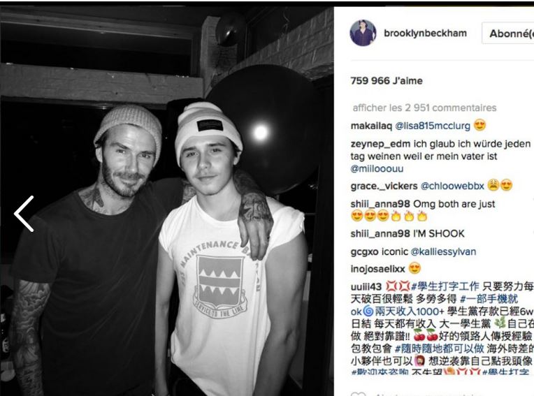 Pour les 18 ans de son fils, David Beckham sort les gros dossiers ! (photos)